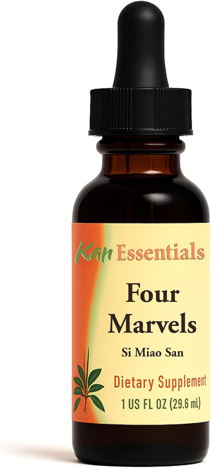 Kan Herb Company Four Marvels – Traditional Chinese Herbal Blend for Dogs and Cats to Support Digestive Clarity, Fluid Balance, and Overall Wellness, Liquid Herbal Supplement for Pets, 1 fl oz
