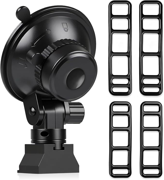 Xislet Magnetic Radar Detector Mount, EZ Quick Release Suction Cup Holder for Escort MAX 360c Redline 360c MAX 3 IX Cobra RAD 700i, 360° Swivel, Heat-Resistant, Universal Straps Included