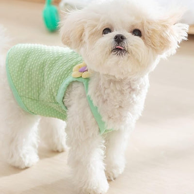 Summer Dog Shirt Soft Breathable with Leash Ring Pet Vest for Small Medium Dogs