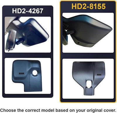 Fitcamx Front 2K+Rear 1080P Dash Cam Adapts for Chevy Bolt EV & EUV LT Premier 1LT 2LT 2022-2024 has Auto-Dimming (HD2-8155), OEM Style, Dual Loop Recording, WiFi&APP, G-Sensor, Easy to Set, 64GB Card