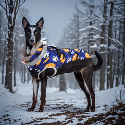 CuteBone Cozy Waterproof Thick Dog Winter Coat Doggie Jacket Warm Pet Clothes Comfortable Puffer Dog Vest for Small Medium Large Dogs with Harness Hole YRFN11M