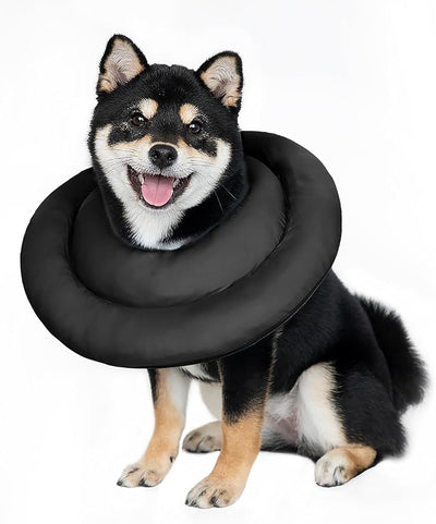 Comfortable Adjustable Soft Cone Alternative - Medium Dog & Cat Recovery Collar, Elizabethan Donut Collar, Different Sizes for Small, Medium & Large Pets