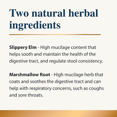 Slippery Elm & Marshmallow Root Powder 100g | 100% Natural Digestive Aid for Dogs | Soothing Support | Tree Barks Powder for Dogs & Cats | Tummy Settler Diarrhoea Relief