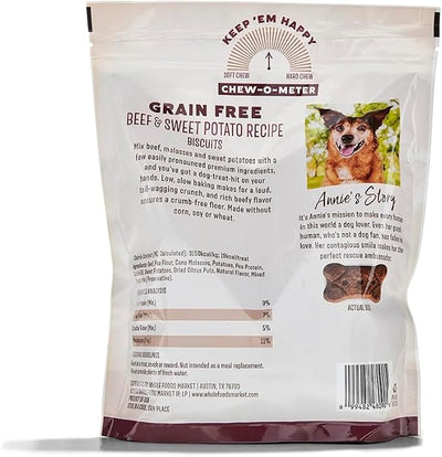 Whole Paws, Grain-Free Dog Biscuit Treats, Beef & Sweet Potato Recipe, 16 Ounce