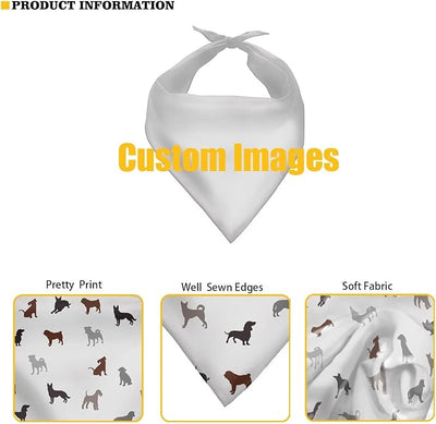 KEIAHUAN Hummingbird Flower Dog Bandana Washable Pet Neckerchief Triangle Dog Bibs Soft and Durable Holiday Scarf Accessories Reversible Bandana