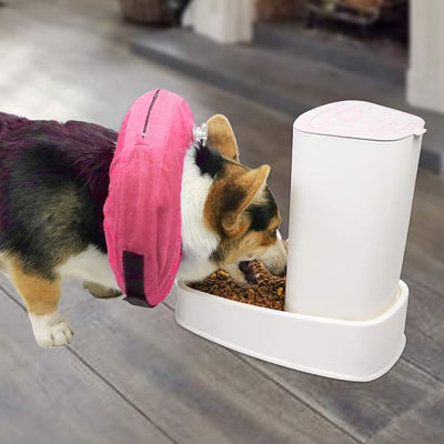MCHY Inflatable Dog Cone,Adjustable Recovery Collar for Dogs After Surgery,Prevent from Biting & Scratching,Not Block Vision (Pink, XL-Neck 20''- 25'')