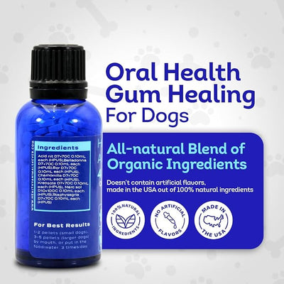 HA4E - Dog Oral Health Supplement - Relieves Inflammation, Soothes Pain & Fights Gum Disease - Natural, Non-GMO, Organic, Gluten-Free & Chemical-Free - 300 Tablets