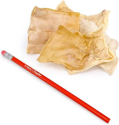 ValueBull USA Rawhide Chips, 50 Count - Natural & Safe, USA Beef Hide, Long Lasting, Chemical Free, No Artificial Flavors