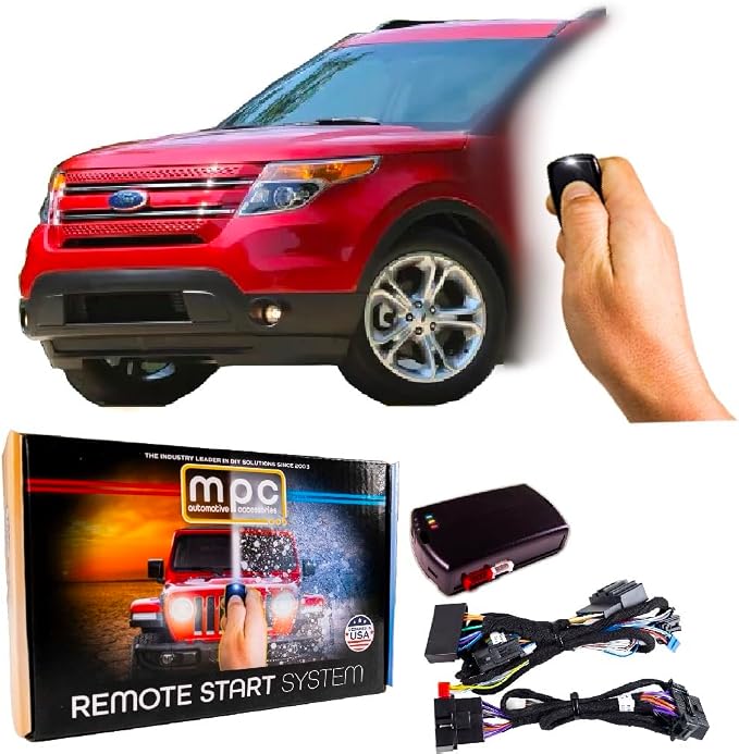 MPC OEM Remote Activated Remote Start Compatible with 2011-2015 Ford Explorer Key-to-Start Use Your Factory Remotes to Start - Plug & Play - Firmware Preloaded