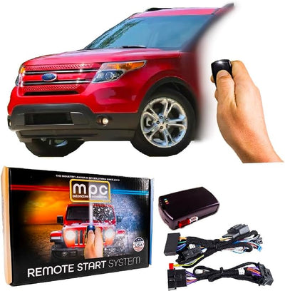 MPC OEM Remote Activated Remote Start Compatible with 2011-2015 Ford Explorer Key-to-Start Use Your Factory Remotes to Start - Plug & Play - Firmware Preloaded
