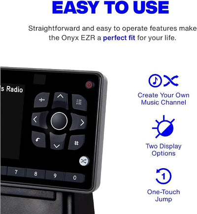 Onyx EZR Satellite Radio with Home Kit (SXEZR1H1) | SiriusXM