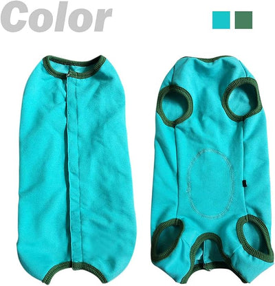 Dog’s Recovery Suit Post Surgery Shirt for Puppy, Wound Protective Clothes for Little Animals(Blue-XL)