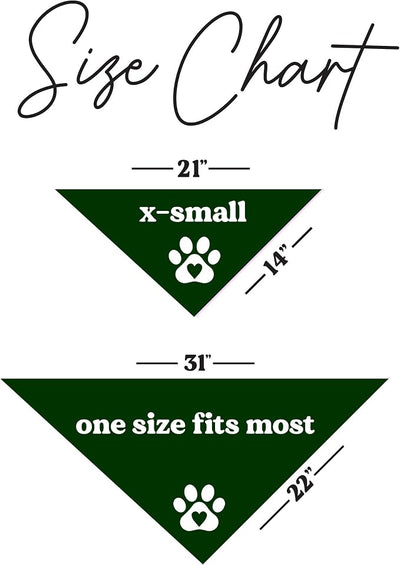 My Mom is Hotter By One Degree Dog Bandana | 100% Cotton Triangle | Made in USA | Graduation Prop | Class of 2025 2026 2027 2028 |Dark Green, One Size (667)