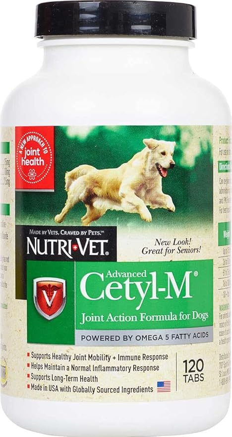 Advanced Cetyl M Dog Joint Action Tablets 120ct