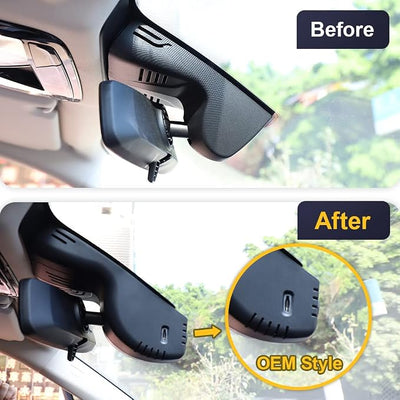 Fitcamx 4K Dash Cam Suitable for BMW X5 2023 2022 2021 2020 2019 G05 Xdrive50i 40i M50i Sdrive40i (Model A), Integrated OEM Style, UHD 2160P Video WiFi, G-Sensor, Loop Recording, Plug&Play, 64GB Card