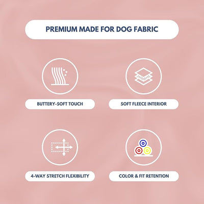 Spark Paws Dog Hoodie – Premium Dog Sweater for Small, Medium, and Large Dogs | Warm Outfits for French Bulldogs, Pitbull, Puppy, Winter Jacket Alternative - Dusty Pink - L