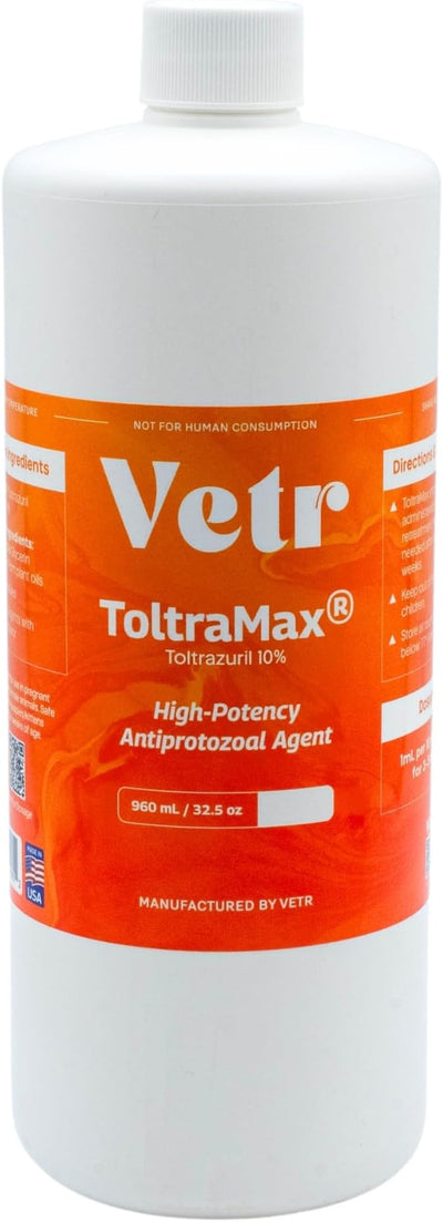 Toltrazuril 10.0% for Horses, Dogs, Cats, 960mL/32.4 Ounce, for Non-Food Chain Animals, Peanut Butter