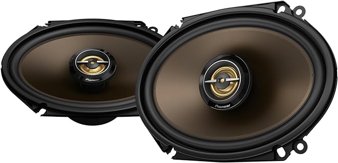 Pioneer A-Series MAX TS-A683FH 6” x 8' 2-Way Speakers (Pair) – 370W Max, Balanced Sound + Smooth Treble, Enhanced Bass, Great Stock Replacement