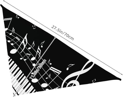 Music Note Musical Instrument Dog Bandana Scarf Triangle Bibs Pet Accessories Cat Kerchief