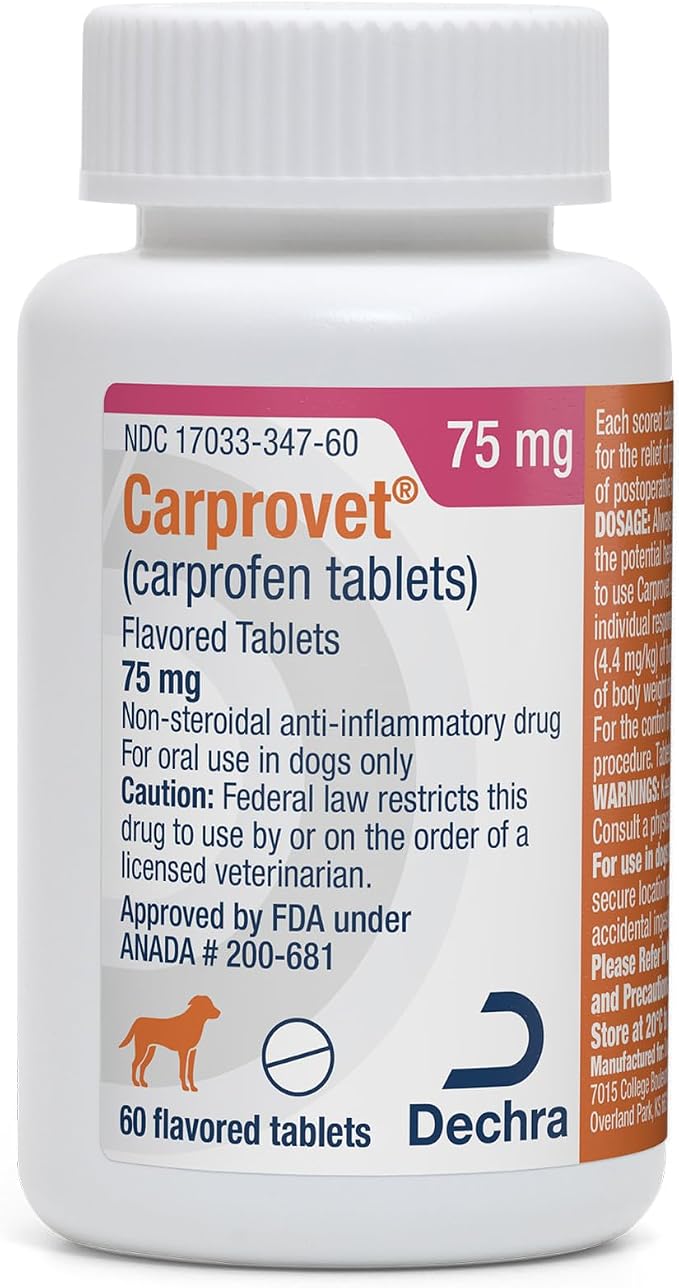 Carprovet® (carprofen Tablets) Flavored Tablets for Dogs - 75mg, 60 Tablets