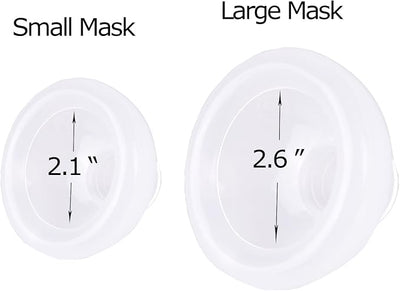 free-space Dog Inhaler Spacer,Specifically Designed for Dogs,with Round Shape Silicone Mask,Dog Aerosol Chamber Include 2 Mask for Best Fit(for Dog)