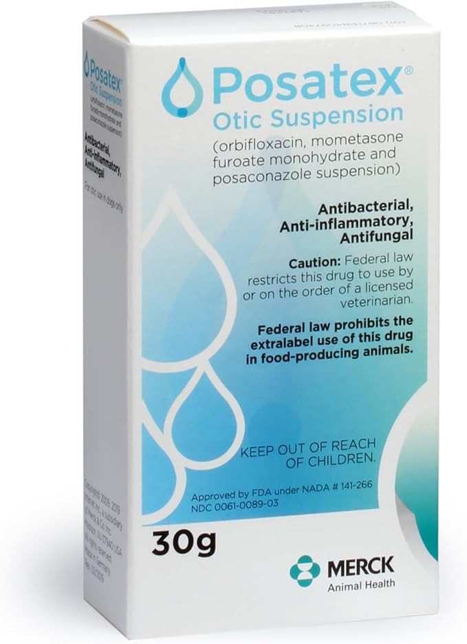 POSATEX Otic Suspension for Dogs, 30gm Bottle