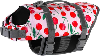Doglay Dog Life Jacket, Dog Life Vest for Swimming Boating, Adjustable Puppy Life Jacket with Reflective Stripes, Superior Buoyancy Pet Swimming Vest for Small Medium and Large Dogs