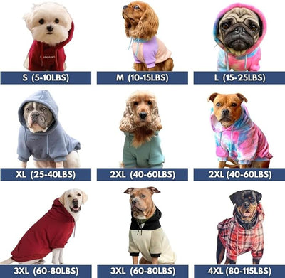 Spark Paws Dog Hoodie – Premium Dog Sweater for Small, Medium, and Large Dogs | Warm Outfits for French Bulldogs, Pitbull, Puppy, Winter Jacket Alternative - Woof - 5XL