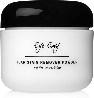 Eye Envy Tear Stain Remover Powder for Dogs and Cats. Natural, Safe Formula. Apply Around Eyes. Absorbs and Cleans Tears and Staining. Keeps Area Dry. Made in The USA. (1.4 oz)