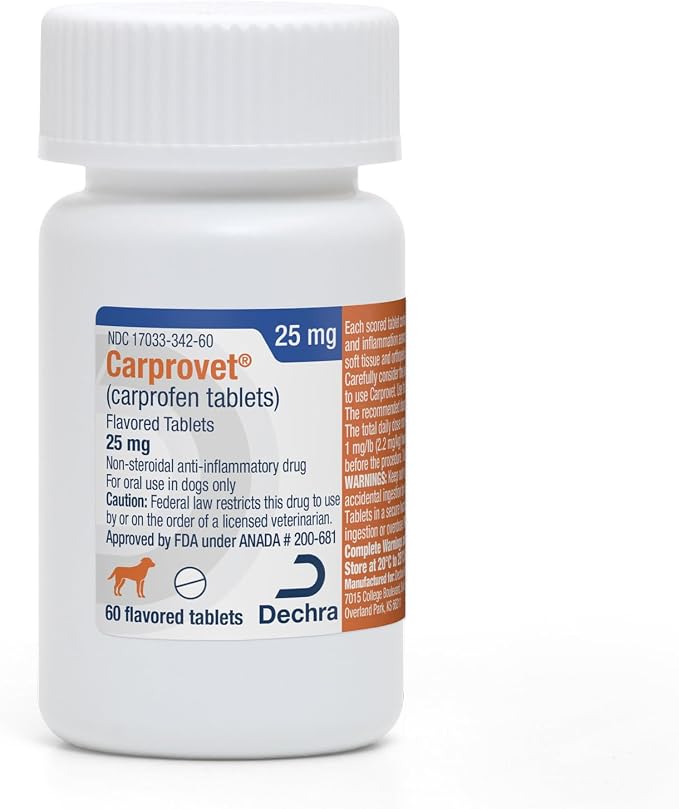 Carprovet® (carprofen Tablets) Flavored Tablets for Dogs - 25mg, 60 Tablets