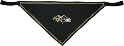 Pets First NFL Baltimore Ravens TIE Bandana, Size Large/X-Large. Dog Bandana Scarf Bib for Pet Cat Dog. The Ultimate Game-Day, Party Bandana