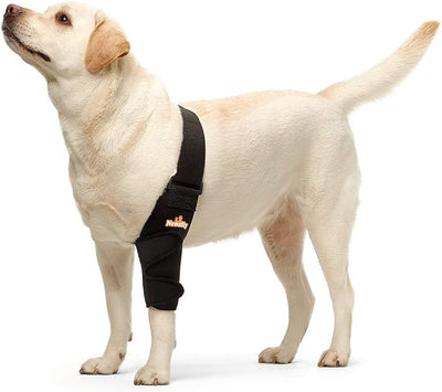 NeoAlly Dog Elbow Brace Protector Pads for Canine Elbow and Shoulder Support Elbow Hygroma, Dysplasia, Osteoarthritis, Elbow Calluses, Pressure Sores and Shoulder Dislocation (Left Leg, Extra Large)