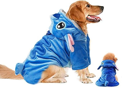 Dog Costume, Gimilife Dog Hoodie, Dogs Halloween Costume Pet Xmas Pajamas Outfit, Pet Coat Cartoon Costumes for Small Medium Large Dogs and Cats for Halloween Christmas and Winter - 3XL