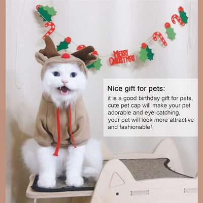 Pet Clothes Dogs Hoodie Sweatshirt - Elk Fruit Shape Cold Weather Clothes Costume Outfit for Puppy Cats Small MediumDog (X-Small)