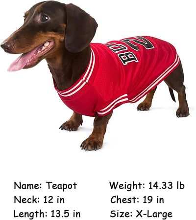 Dog Clothes Basketball Mesh Breathable T-Shirt,Pet Clothes Puppy Sportswear Spring/Summer Fashion Dog Shirt. (Green, Large)