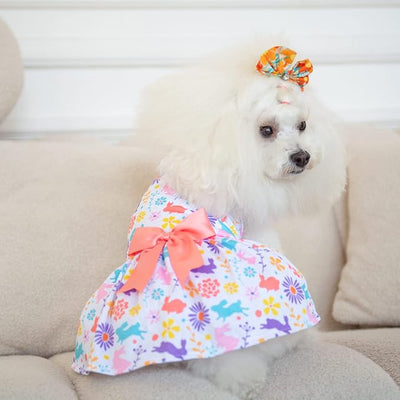 CuteBone Dog Mesh Dress Puppy Sundress Pet Outfit Summer Fashion for Small Dogs Girl Cat Clothes