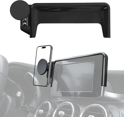 Car Phone Holder for Mercedes-Benz 2016-2019 GLC & 2015-2018 C-Class, 7-Inch Center Screen – Precision Fit, Strong Magnet, OEM-Style, No View Obstruction Phone Mount Compatible with MagSafe
