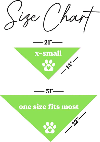 Salty Dog Dog Bandana 100% Cotton Adjustable Triangle Summer Vacation Beach Pool | Lime, One Size (100)