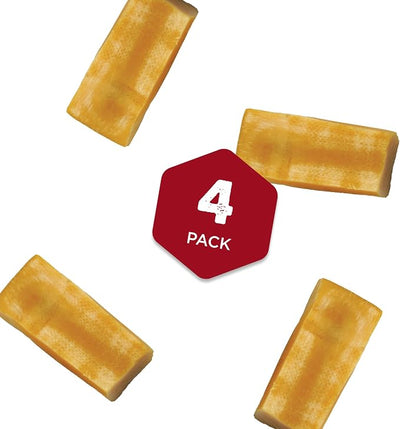 Best Bully Sticks Yak Cheese Himalayan Dog Chews - Medium 4 Count (Pack of 1) - Natural, Lactose Free Cheese, Odor-Free, Long-Lasting Snack