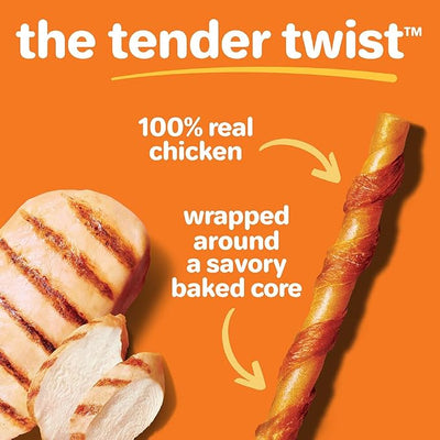 Oinkies Tender Twists Rawhide‑Free Dog Chews, 18 Count
