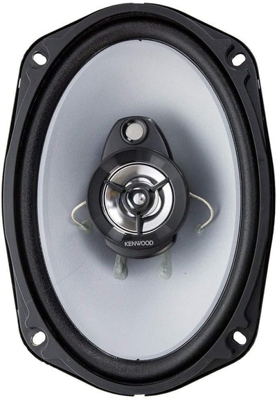 Kenwood KFC-6966S 6 x 9 Inch 400-Watt 3-Way Flush Mount Coaxial Car Speaker Easy Installation - Pair