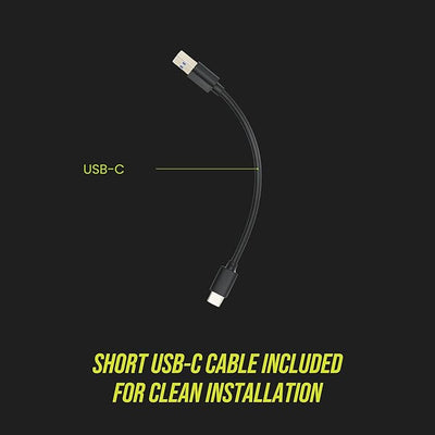 Dongar Dashcam Power Adapter (10-pin Type E) for Select Mazda Vehicles. Compatible with 2017+ CX5, CX9 and More. Connects to Rearview Mirror, Built-in USB Power Source, Easy to Install