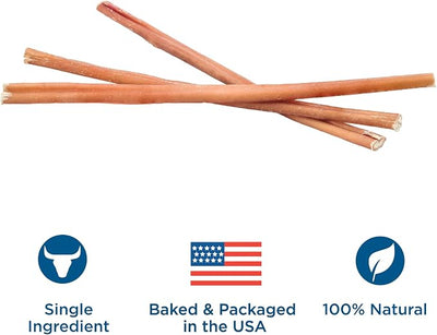 Best Bully Sticks 12 Inch Bully Sticks for Dogs - 8 oz (Pack of 1) - Natural Grass-Fed Dog Treats Large Breed, Grain and Rawhide-Free, Perfect for Medium or Large Canines