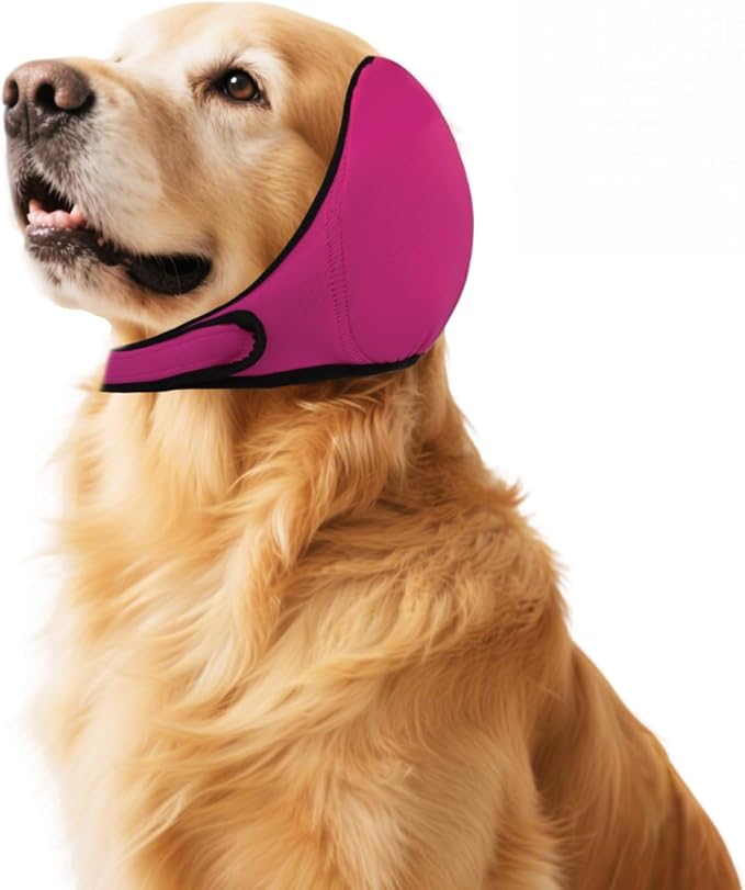 Dog Ear Hematoma Wrap, No Flap Waterproof Ear Cover for Bathing/Swimming, Calming & Noise Reduction