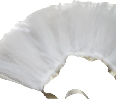 Dog Tutu Tulle Dress for Dogs Small Large Medium Puppy Dress Ballerina Costume Skirt for Holiday Puppy Cats Bunny Pet Outfit 4th of July Party Photo Prop Supplies (White, Small)