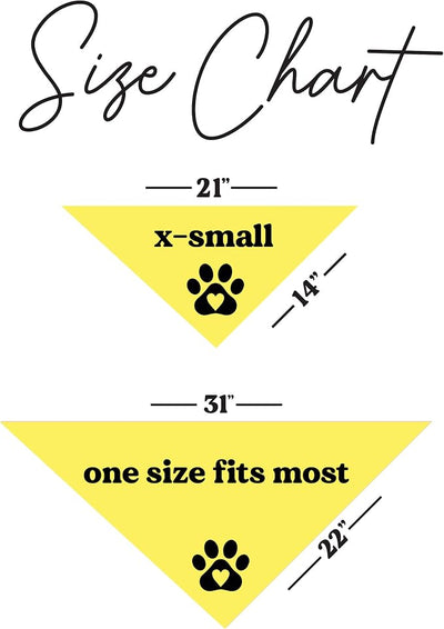 Custom Baseball Team Dog Bandana | 100% Cotton Adjustable Triangle | Made in USA | Personalized | Sports Fan | Game Day |Yellow, One Size (1431)