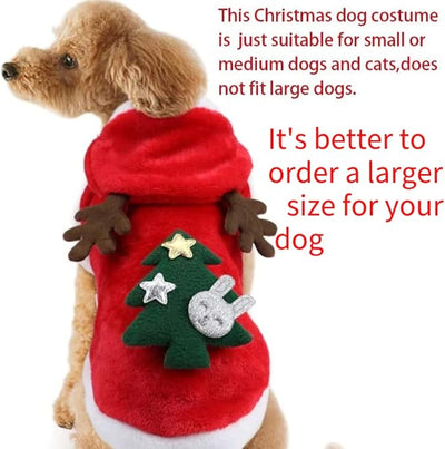 Pet Dog and Cat Christmas Clothes Costume, Large