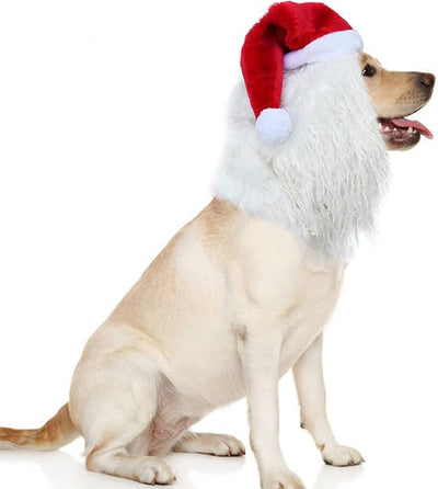 Funny Reindeer Moose Dog Costume - Cute Furry Pet Wig for Halloween & Christmas
