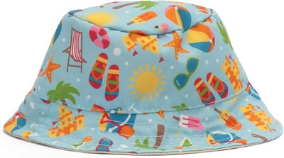 THE WORTHY DOG Life's a Beach Bucket Hat for Dogs – Lightweight Pet Sun Hat with Adjustable Chin Strap, Soft Brim & Bright Colors - Green, Medium