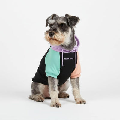 Spark Paws Dog Hoodie – Premium Dog Sweater for Small, Medium, and Large Dogs | Warm Outfits for French Bulldogs, Pitbull, Puppy, Winter Jacket Alternative - Cyber Punk - M